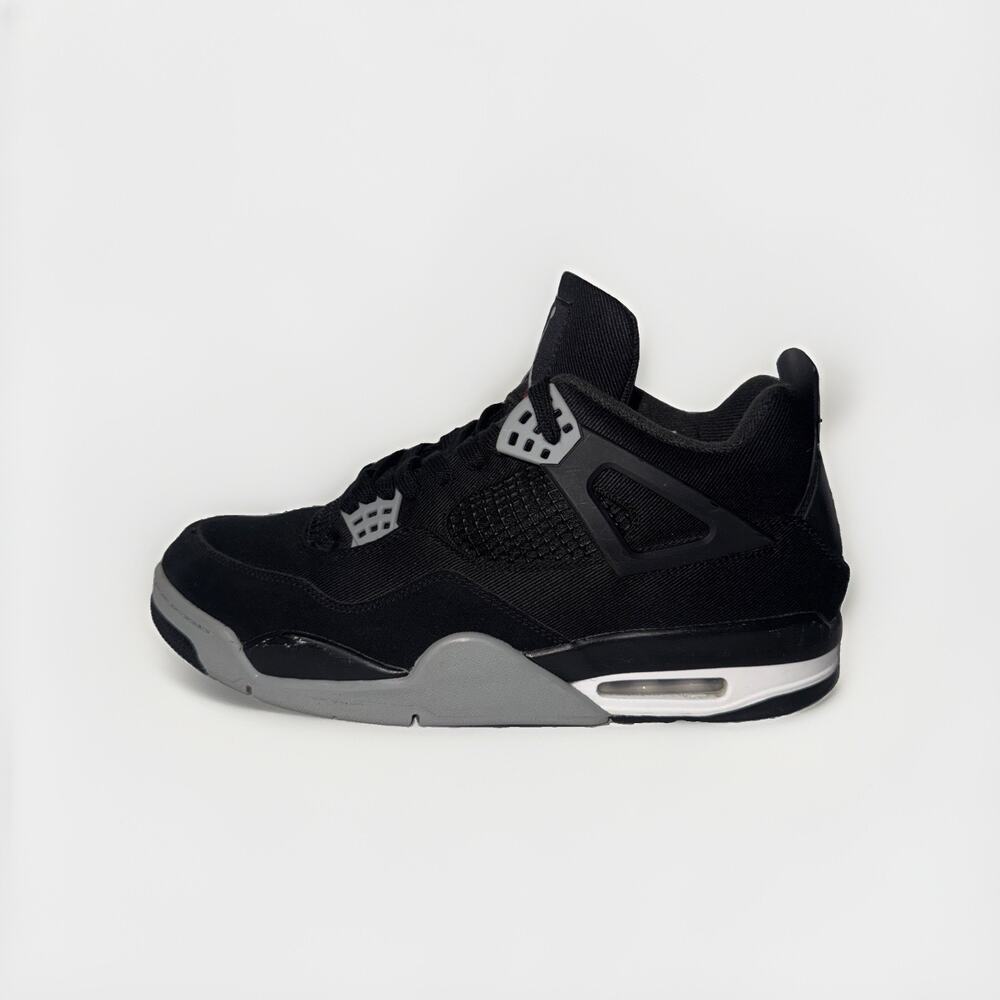 Nike Air Jordan 4 Retro SE Black Canvas Men’s Size 12 Sneaker DH7138-006